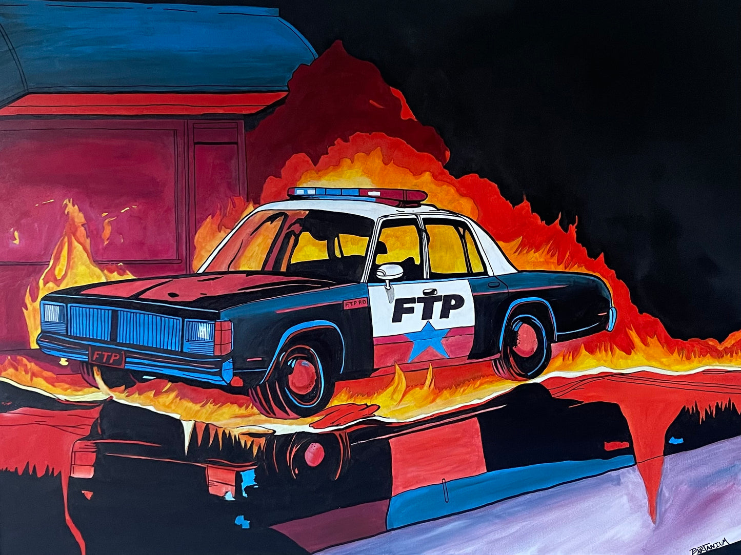 “I STILL LIKE POLICE” Original Painting
